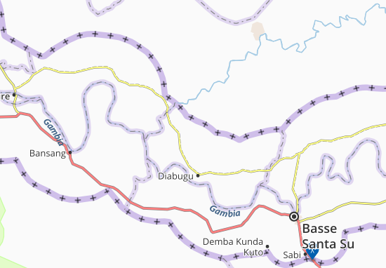 Kaart Plattegrond Sankabarry