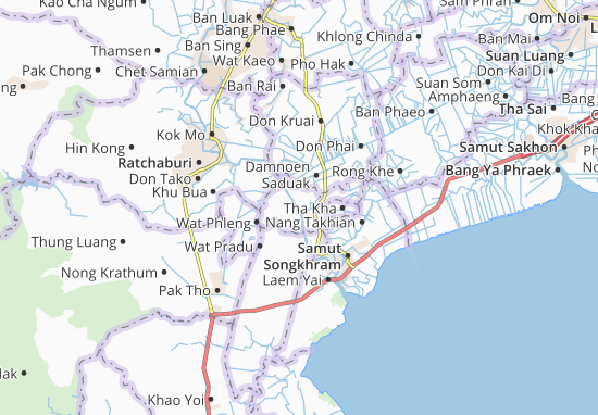 Karte Stadtplan Bang Khonthi