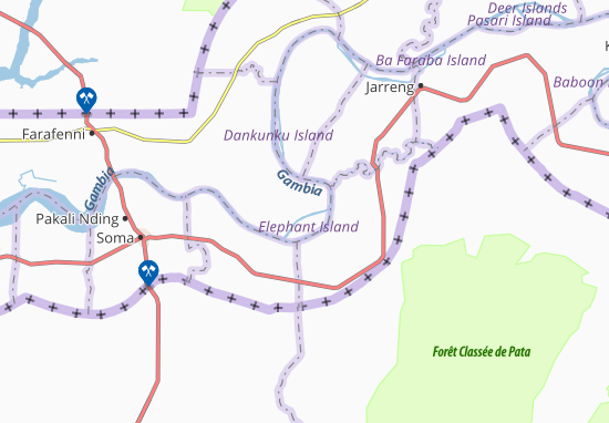 Karte Stadtplan Bambali