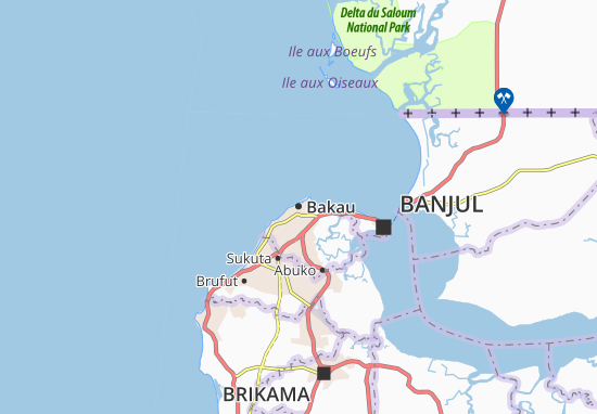 Kaart Plattegrond Bakau