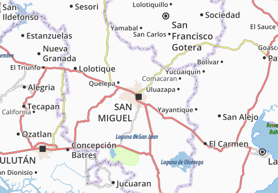 Karte Stadtplan San Miguel