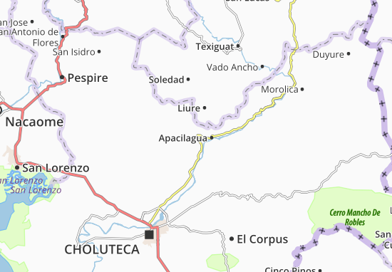 Mapa Orocuina