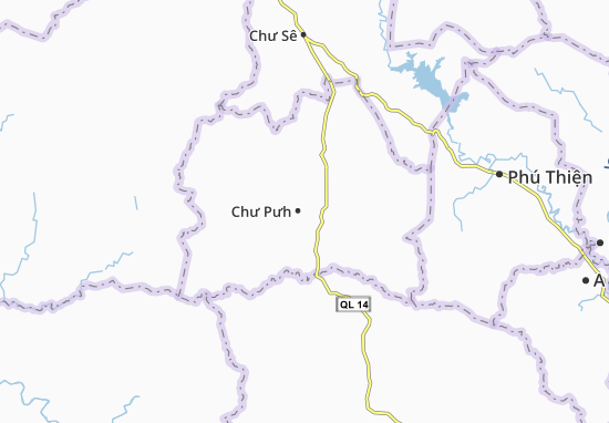 Karte Stadtplan Chư Pưh
