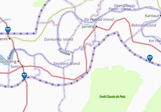 Mapa Baro Kunda