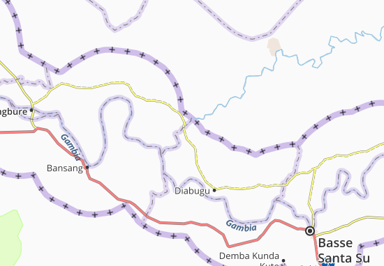 Karte Stadtplan Mamadi Ceesay Kunda