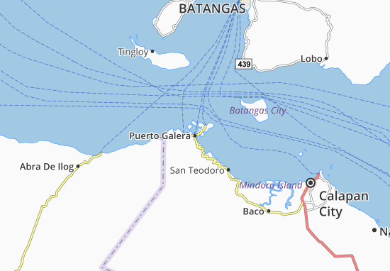 Karte Stadtplan Puerto Galera