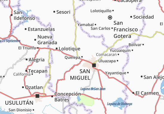 Karte Stadtplan Quelepa