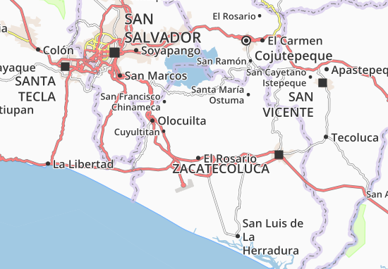 Carte-Plan San Pedro Masahuat