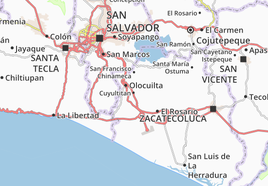 Karte Stadtplan Cuyultitan