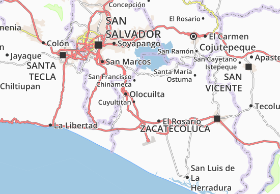 Karte Stadtplan Tapalhuaca