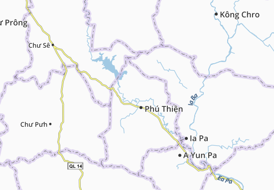 Chư A Thai Map