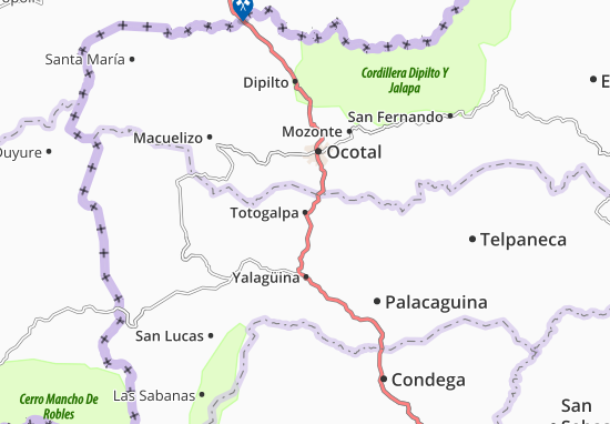 Kaart Plattegrond Totogalpa