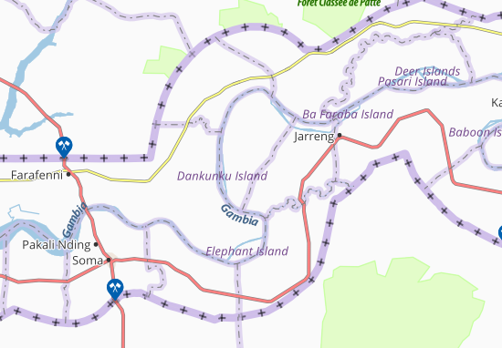 Karte Stadtplan Dankunku