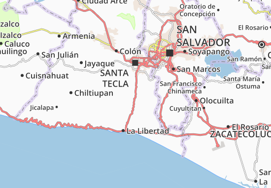Kaart Plattegrond Zaragoza