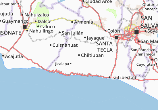 Kaart Plattegrond Chiltiupan