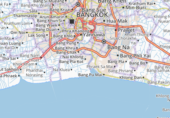 Mappe-Piantine Nai Khlong Bang Pla Kot