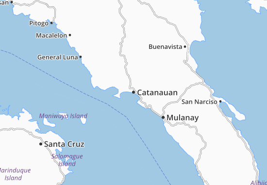 Kaart Plattegrond Catanauan