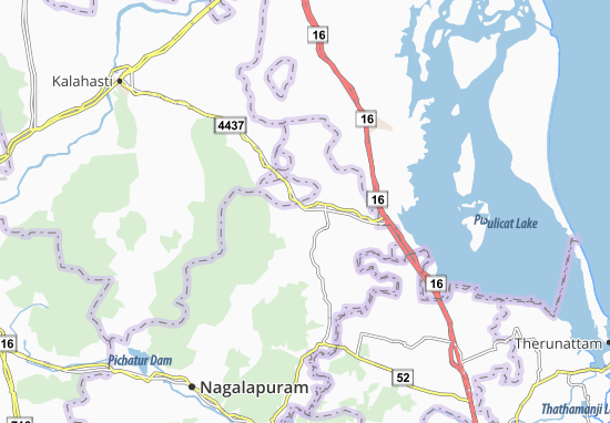 Karte Stadtplan Varadayyapalaiyam