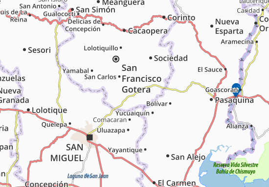 El Divisadero Map