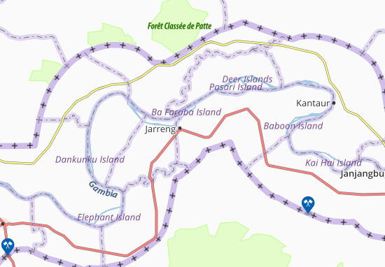Karte Stadtplan Ker Bamba