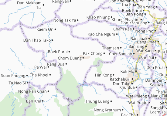 Karte Stadtplan Chom Bueng
