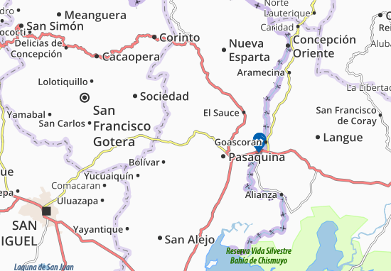 Kaart Plattegrond Santa Rosa de Lima