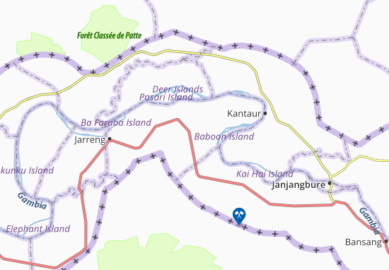 Karte Stadtplan Mawndeh Kunda