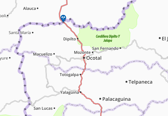 Karte Stadtplan Ocotal