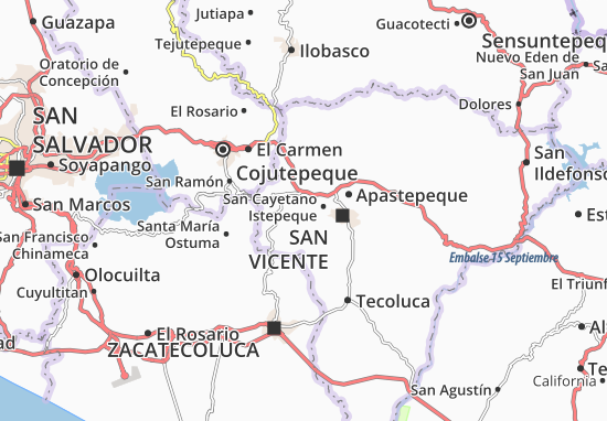 Karte Stadtplan Tepetitan