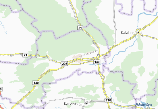 Karte Stadtplan Tirupati