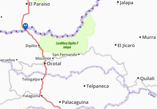 Kaart Plattegrond San Fernando