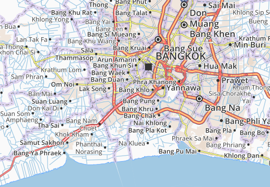 Karte Stadtplan Bang Mot