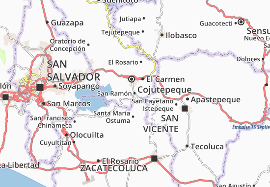 San Ramón Map