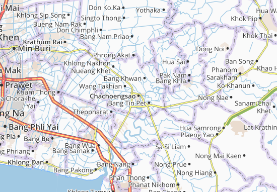 Mapa Chachoengsao