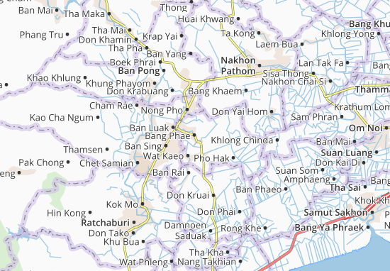 Karte Stadtplan Bang Phae