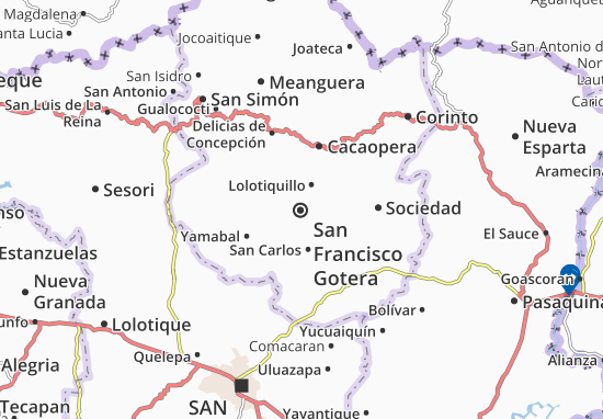 Carte-Plan San Francisco Gotera
