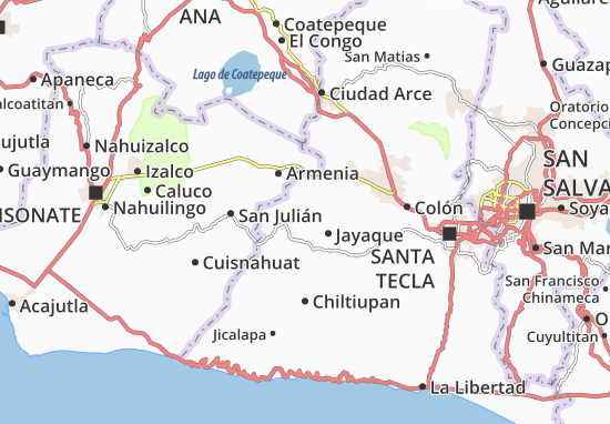 Tepecoyo Map