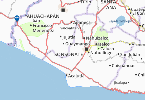 Kaart Plattegrond Santo Domingo de Guzman