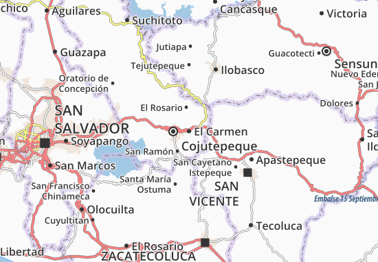 Kaart Plattegrond El Carmen