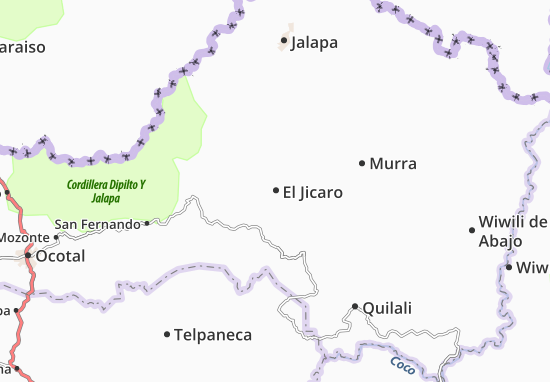 Kaart Plattegrond El Jicaro