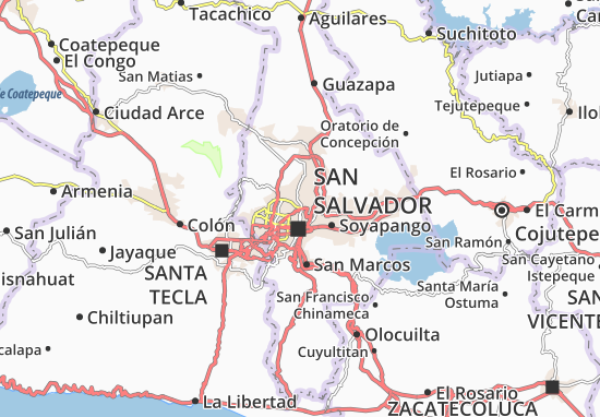 Mejicanos Map