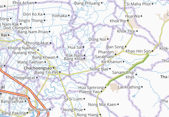 Karte Stadtplan Bang Khla