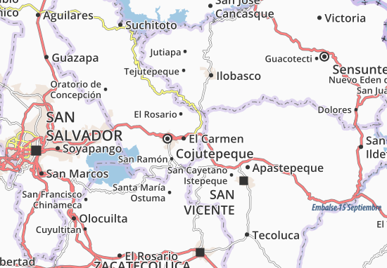 San Rafael Cedros Map