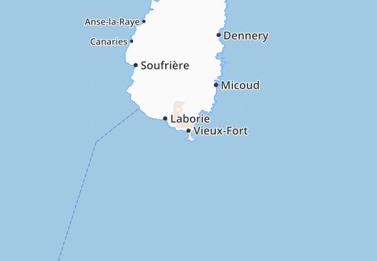 Mapa Vieux-Fort