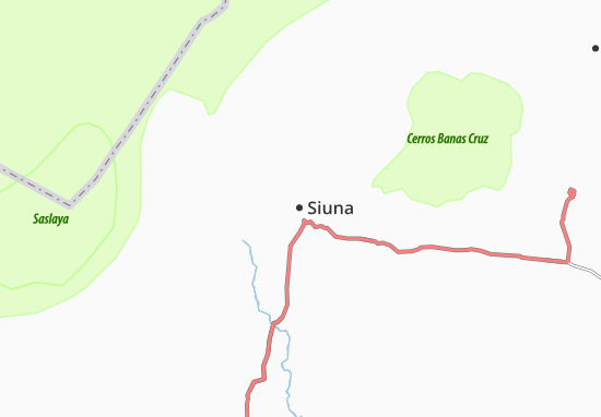 Karte Stadtplan Siuna