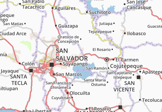 Carte-Plan San Martín