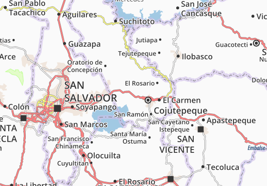 Carte-Plan Santa Cruz Michapa