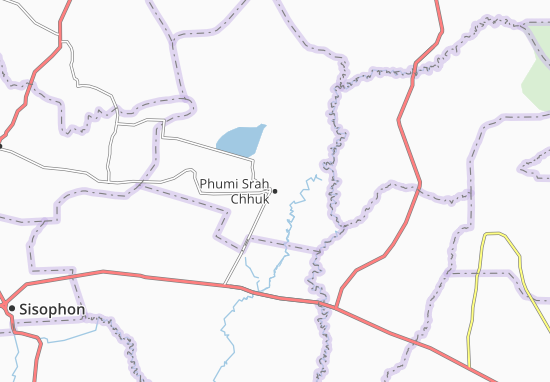 Karte Stadtplan Phumi Srah Chhuk