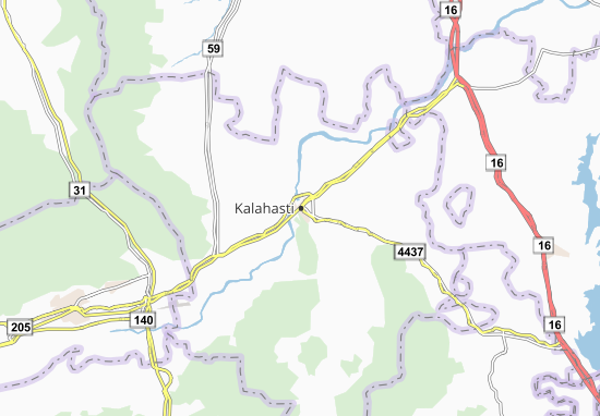 Karte Stadtplan Kalahasti