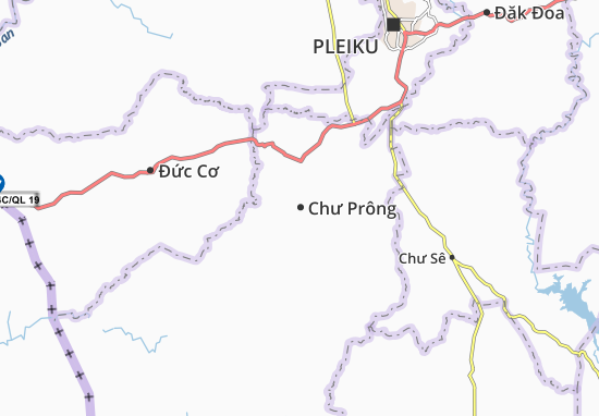 Chư Prông Map